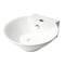 Alfi Brand ALFI brand ABC113 White 17" Round Wall Mounted Ceramic Sink with Faucet Hole ABC113 - alternate 1